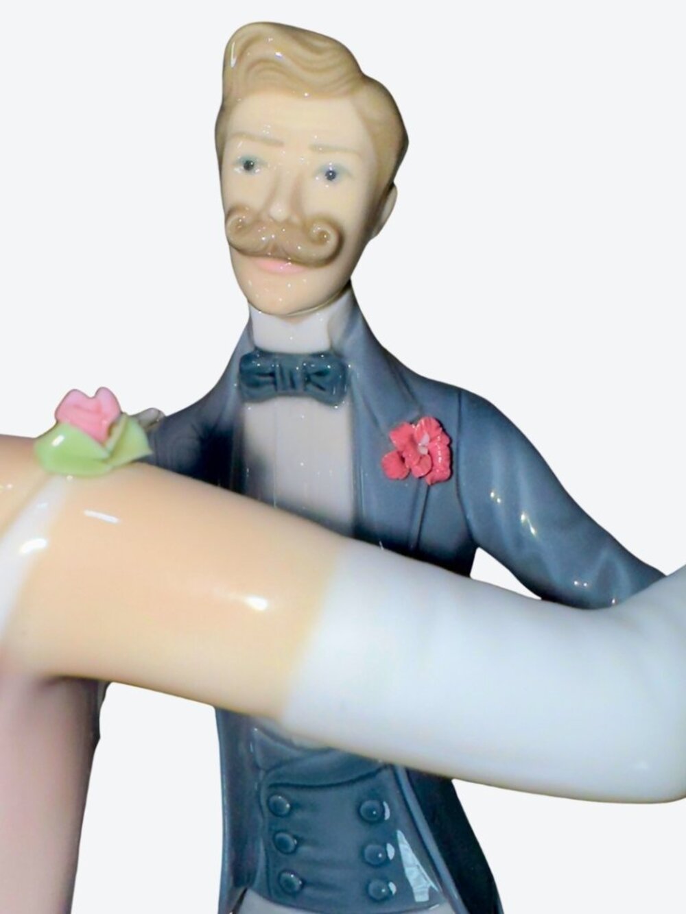 LLADRÓ Ballroom Dancing Couple Porcelain Figurine Retired Spain - Picture 10 of 15